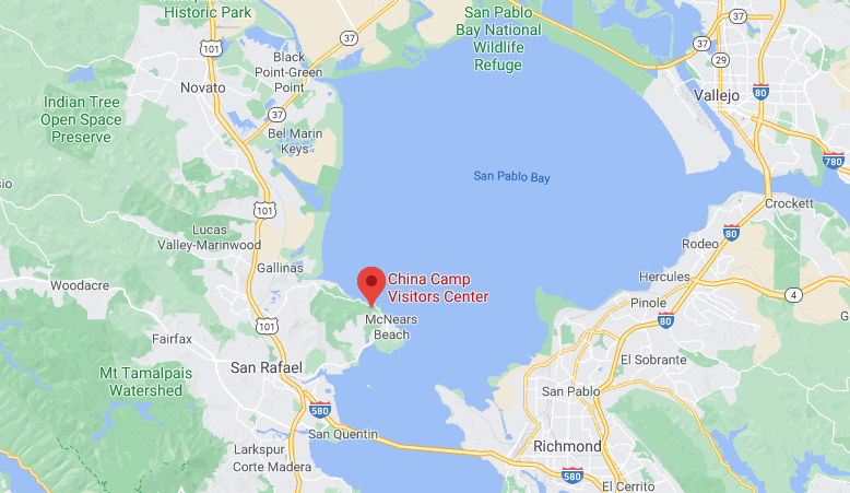 Google Map of China Camp Visitor Center
